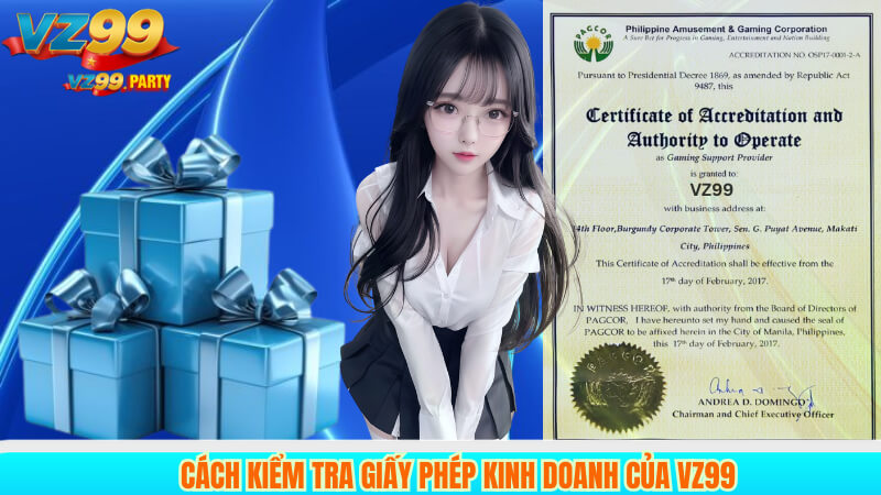 Cách kiểm tra giấy phép kinh doanh của VZ99