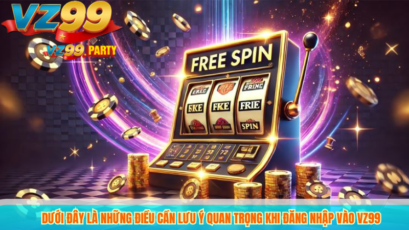 Dưới đây là những điều cần lưu ý quan trọng khi đăng nhập VZ99
