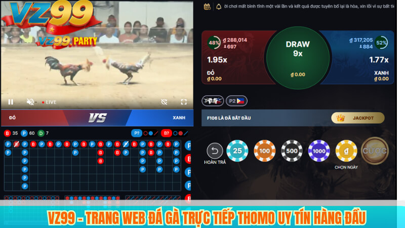 VZ99 – Trang web đá gà trực tiếp thomo uy tín hàng đầu